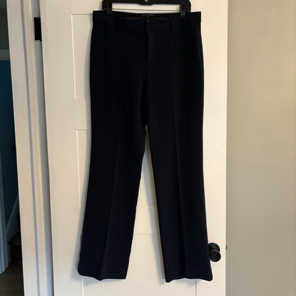 Banana Republic Logan Tie Waist Wide Leg Slack/Trouser/Pant. Dark navy, size 10 - Picture 12 of 13
